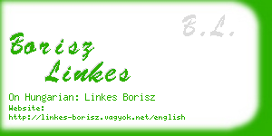 borisz linkes business card